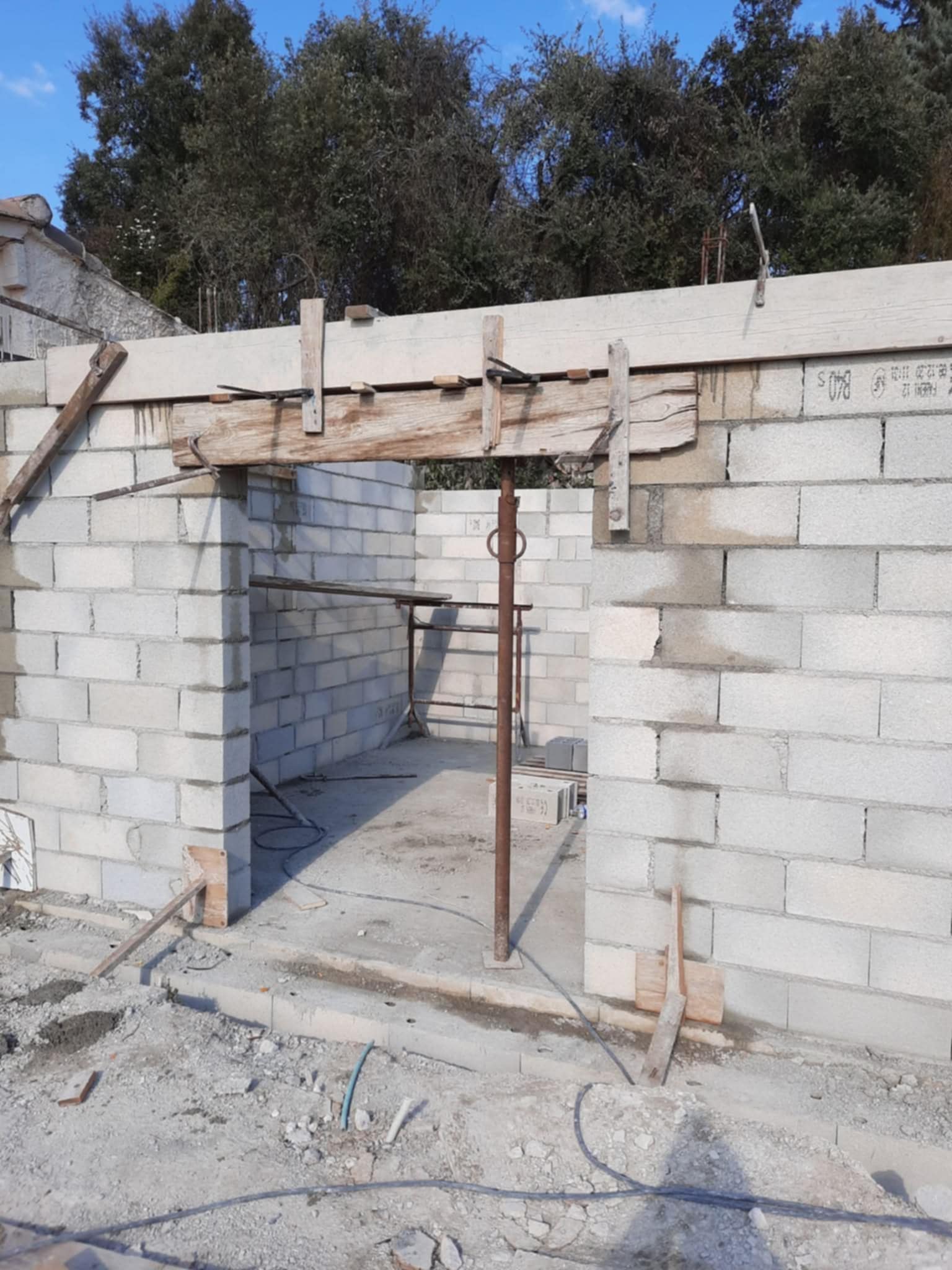 Construction d'une maison en parpaings