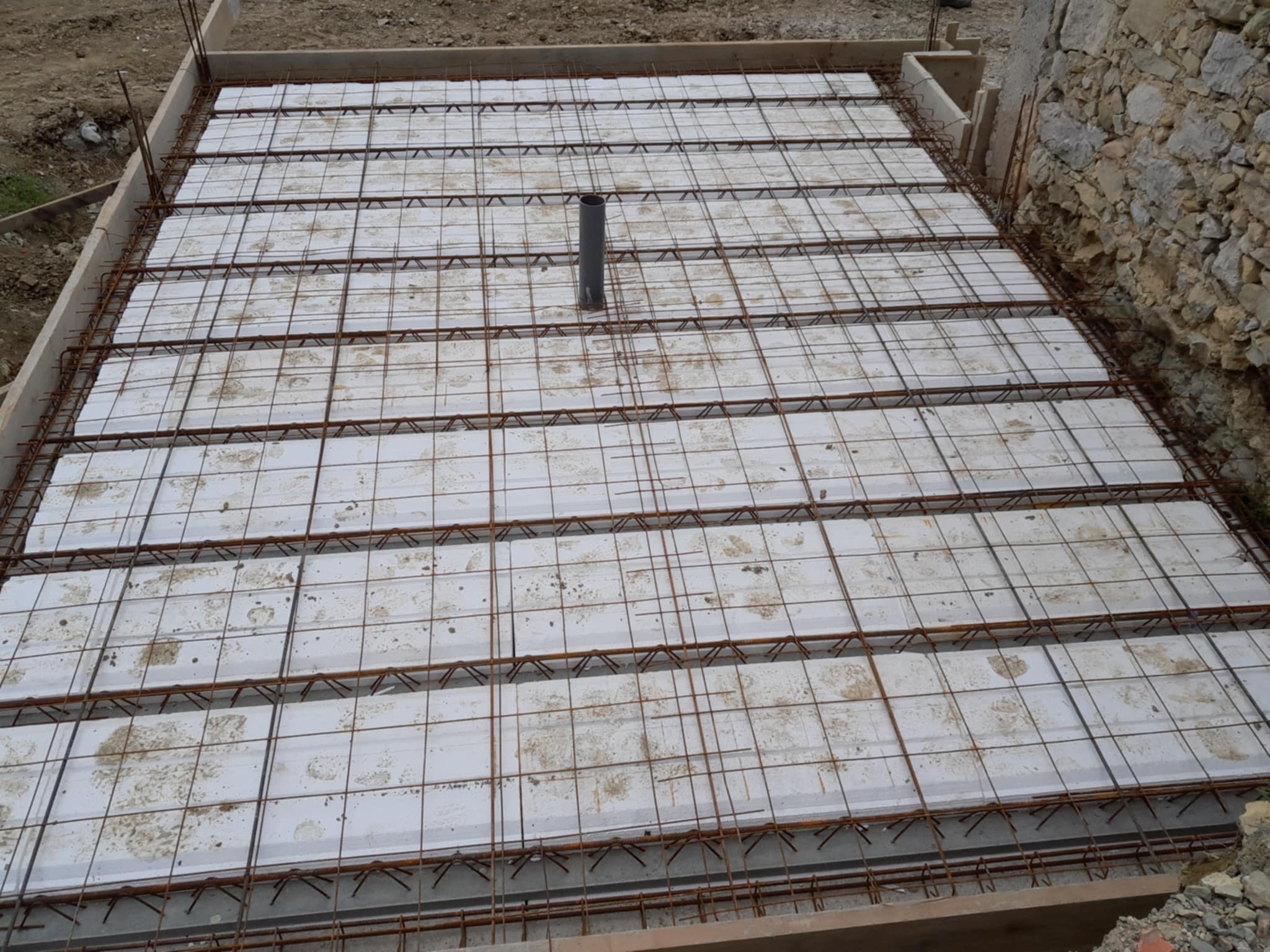 Construction d'une maison en pierre