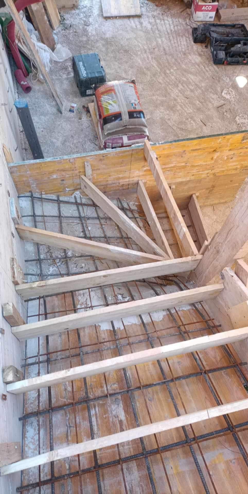 Construction d'un escalier extérieur