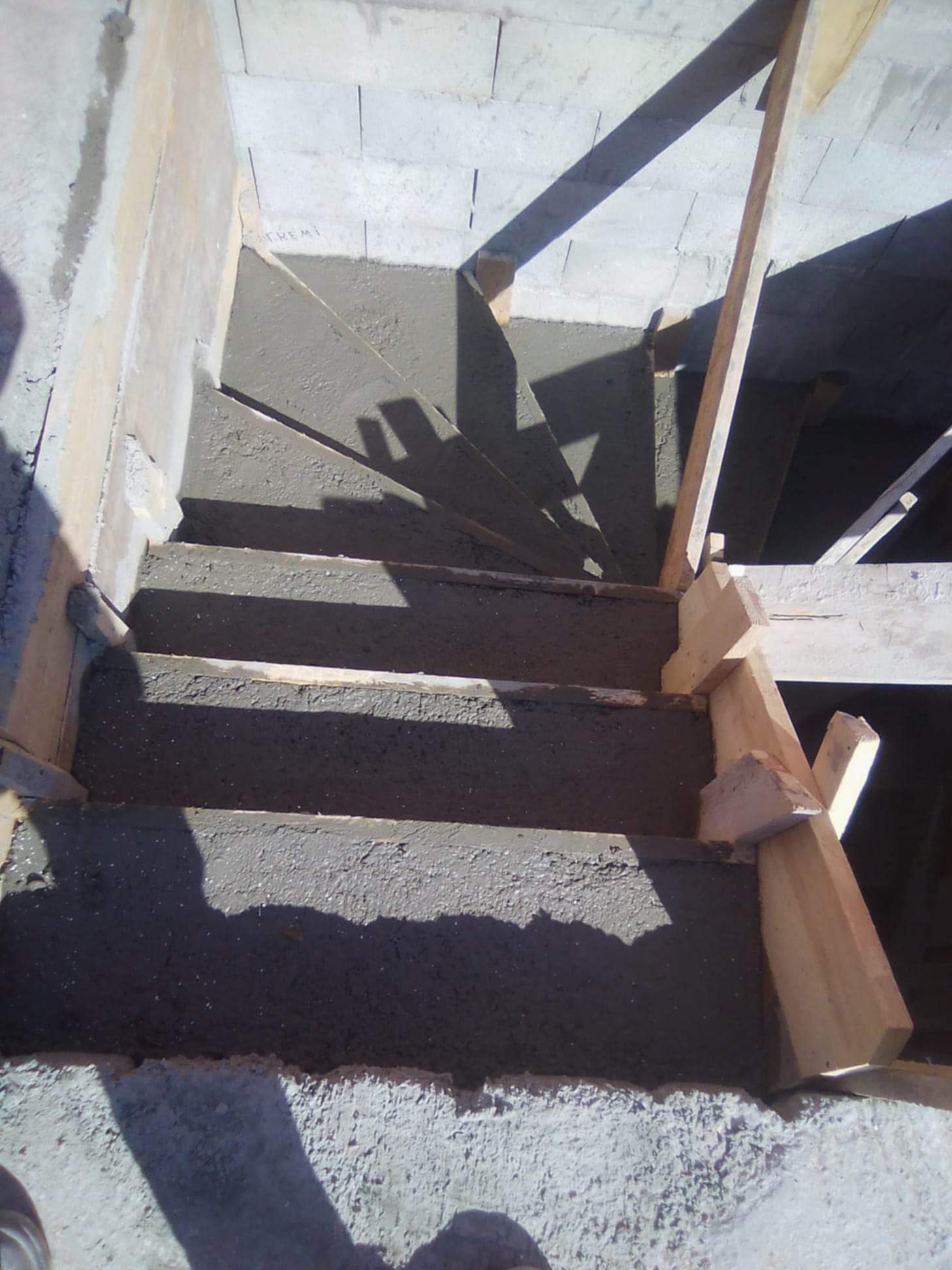 Construction d'un escalier extérieur